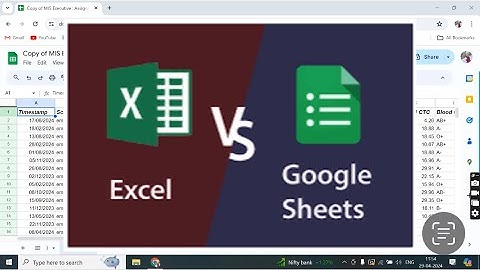 Excel vs Google Sheet