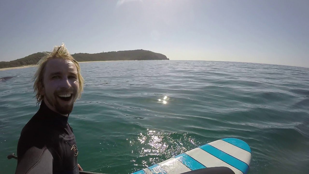 Paddle Boarder Has Close Encounter with Whale ViralHog YouTube