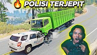 Truk Hino vs Polisi Berakhir Tragis - BeamNG Drive