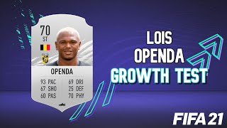 Lois Openda Growth Test! FIFA 21 Career Mode