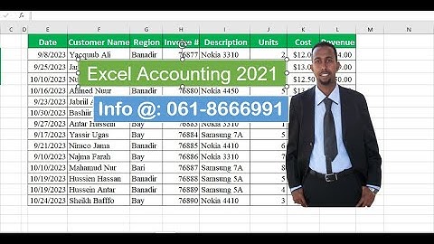 ExcelAccounting2021 #1 Course Overview, Af-Somali