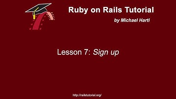 Rails tutorial 2nd edition lesson 07