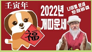 2022년 (임인년) 개띠운세(46년,58년,70년,82년,94년생) ☯ 신년운세,토정비결,재물운상승 시기