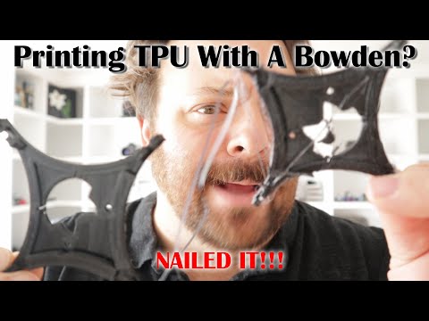 Printing TPU Filament with a Bowden Tube 3D Printer? Nailed it! Well, it's functional!!!