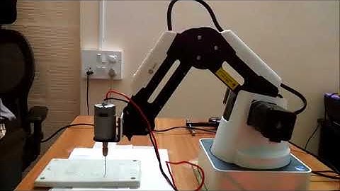 Drilling trial with Dobot Magician