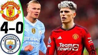 Manchester United vs Manchester City 4-0 - All Goals and Highlights - 2024 🏆 THE FINAL