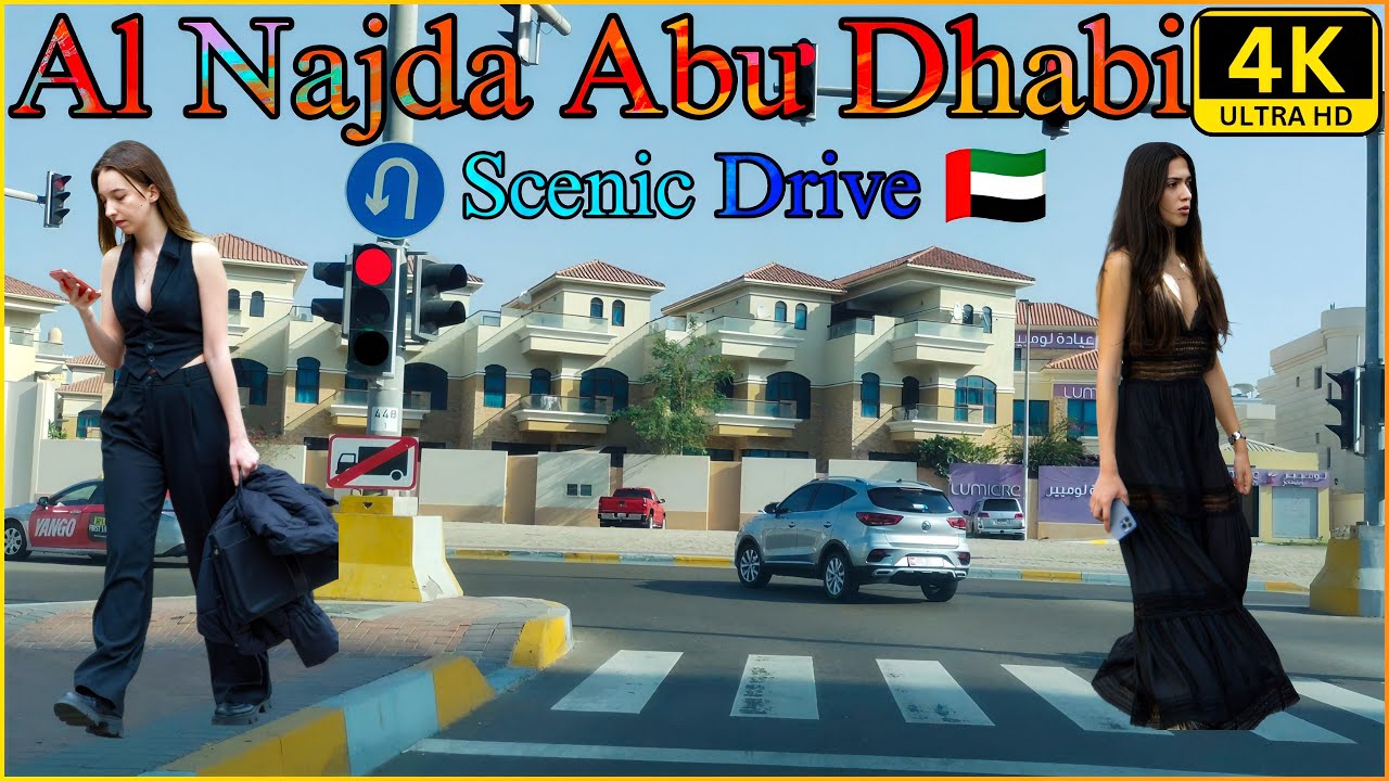Al Najda Street, Abu Dhabi City | Driving Tour [4K] Travel ULTRA HD ...
