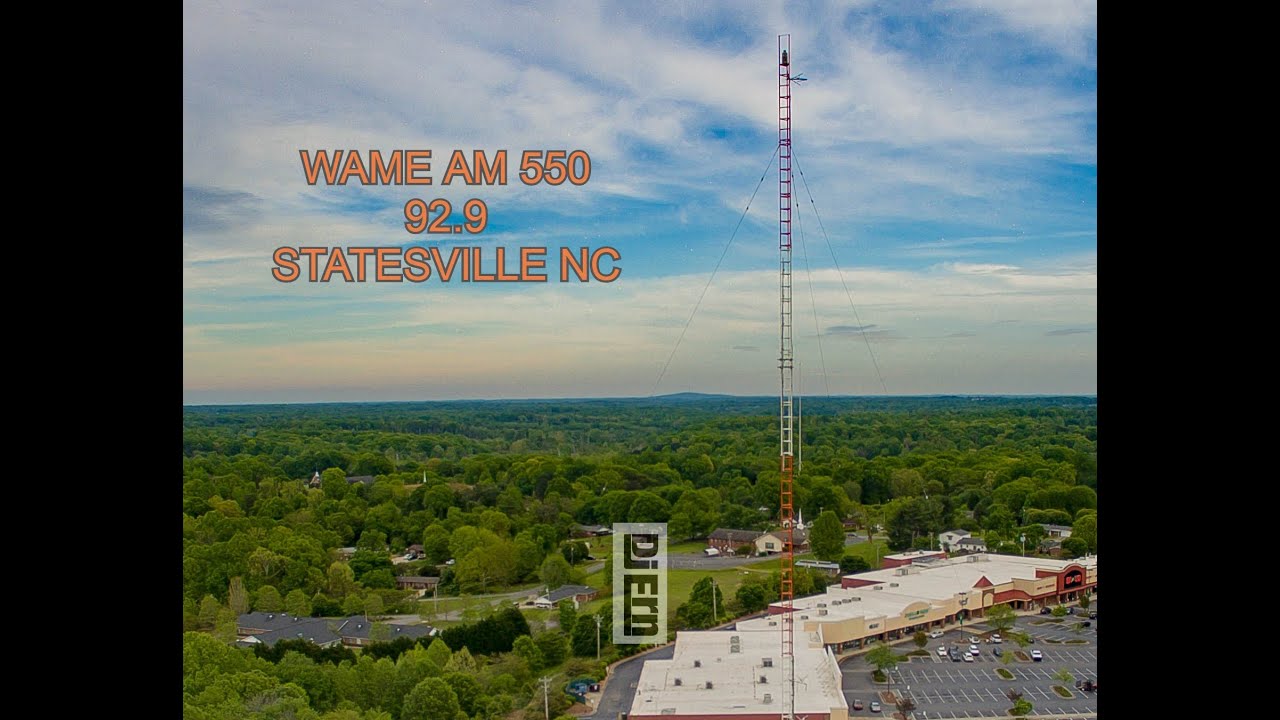 WAME AM 550 92.9 FM Statesville NC Drone Flyover YouTube