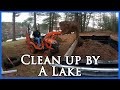 Cleaning up by a lake 2 of 2