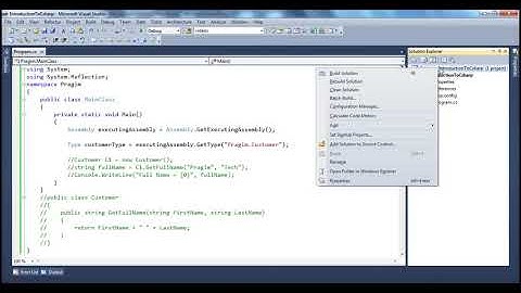 Part 55   C@ Tutorial   Late binding using reflection HD
