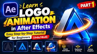Logo Animation in After Effects  Easy Step by Step Tutorial part 1 Update