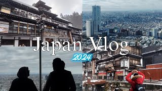 Japan Vlog 2024 - Sendai , Yamagata , Oishida station and Ginzan onsen