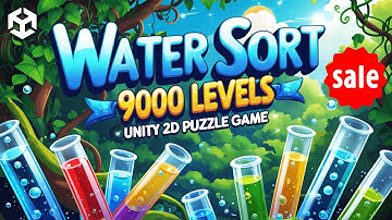 Water Sort Unity Source Code - 9000 Levels | Water Sort Puzzle Unity Complete Project
