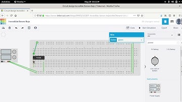 AND gate (7408 IC) working using Tinkercad