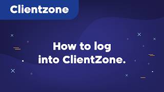 How to log into ClientZone.