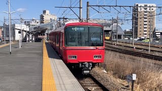 【神接続】名鉄6800系6831F 界磁添加励磁制御 普通豊川稲荷行 到着 313系3000番台R116編成 普通豊橋行 JR豊川駅発車 2026/3/7