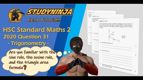 HSC Maths Standard 2020 Question 31 - StudyNinja