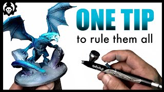 HOW to Airbrush Miniatures for Beginners Ft. KYIV Infinity Dark Airbrush