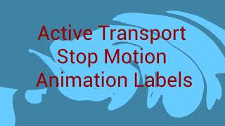 Active Transport Stop Motion Labels &amp; Animation Example