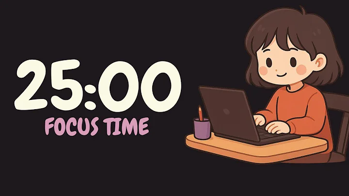 Pomodoro Timer - 25x3 | Ambient music + Brown Noise | Mr Permodoro | ADHD Study