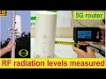 How much RF radiation does a 5G router transmit? - Informally tested -indoor and outdoor