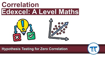 A Level Maths | Applied - Year 2 | Hypothesis Testing for Zero Correlation