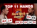 BIGGEST POTS + CRAZIEST HANDS | TOP 11 MOMENTS FROM THE SEMINOLE HARD ROCK