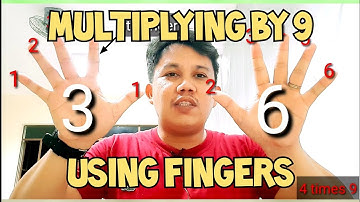 MULTIPLYING BY 9 USING FINGERS | MATH TRICKS
