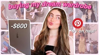 buying my DREAM WARDROBE ★ try-on clothing haul ft princess polly