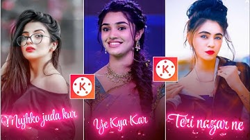 Kinemaster Lyrics Status Video Kaise Banaye | Trending Lyrics Video Editing In Kinemaster 2022