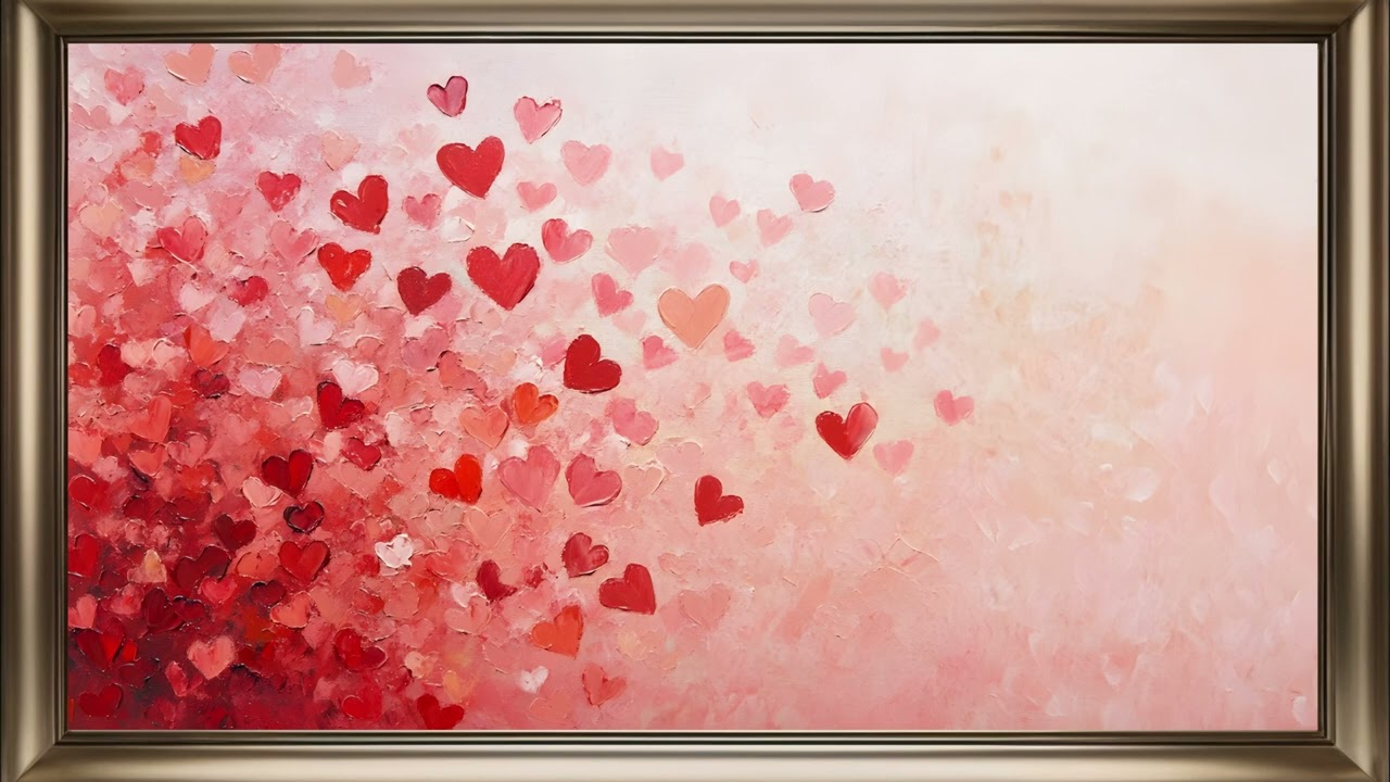 Heart Painting Frame TV | Valentine's Day Art For Your TV Screen🌹❤️