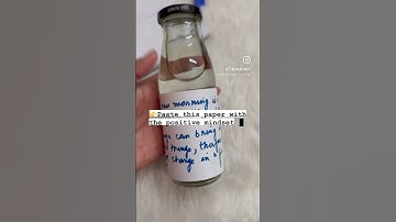 Wellness starts with water. 💦 Make your own bottle of positive affirmations 📝 #watermanifestation