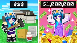 Destroying Minecraft MANSIONS to be RICH!