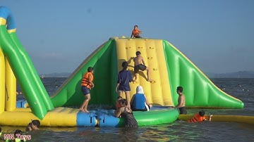 Đại Nghĩa Đi Biển Chơi Nhà Phao, Phao Hơi Trên Biển Bãi Cháy - Du Lịch Quảng Ninh - MN Toys