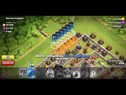 Practice mod new update coc (townhall 11)attack electro  
