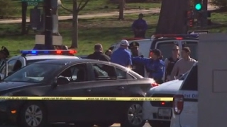 Raw: Driver Hits US Capitol Cop Car, Shots Fired
