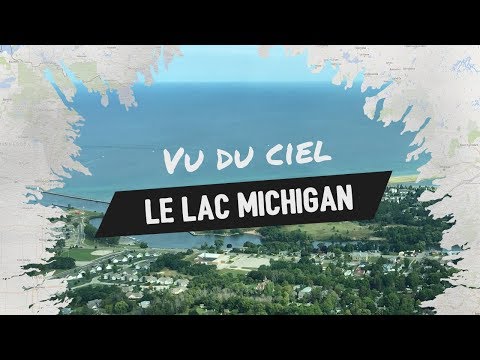 Le lac Michigan vu du ciel