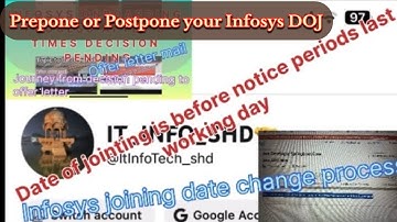 How to change Infosys joining date || reach out HR for joining date|| #infosys #career #hiring