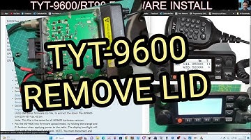 TYT MD9600/RT-90 , REMOVE LID LOOK AT MAIN BOARD VERSION