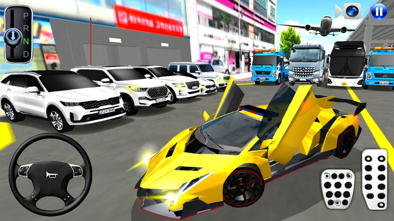New Golden Lamborghini For Parking - 3d Driving Class android game || Car Game #gameplay #cargame