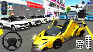 New Golden Lamborghini For Parking - 3d Driving Class android game || Car Game #gameplay #cargame screenshot 5