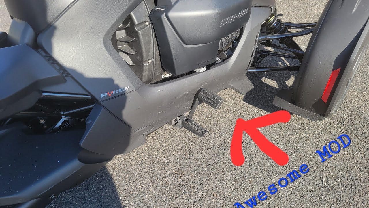 2022 CanAm Ryker Upgraded Brake Pedal ! YouTube