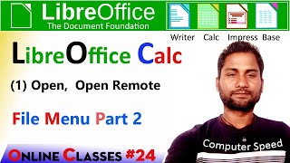 libreoffice calc  |open , open remote |open remote in calc| libreoffice kya hai |computer speed|