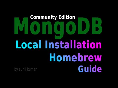 How to download and install MongoDB Community Server on Mac | Homebrew