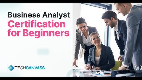 Business Analyst Certification for Beginners - IIBA ECBA Certification - Techcanvass