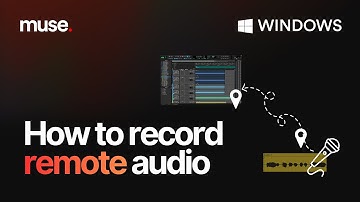 How to record audio remotely on Muse | For Windows Users
