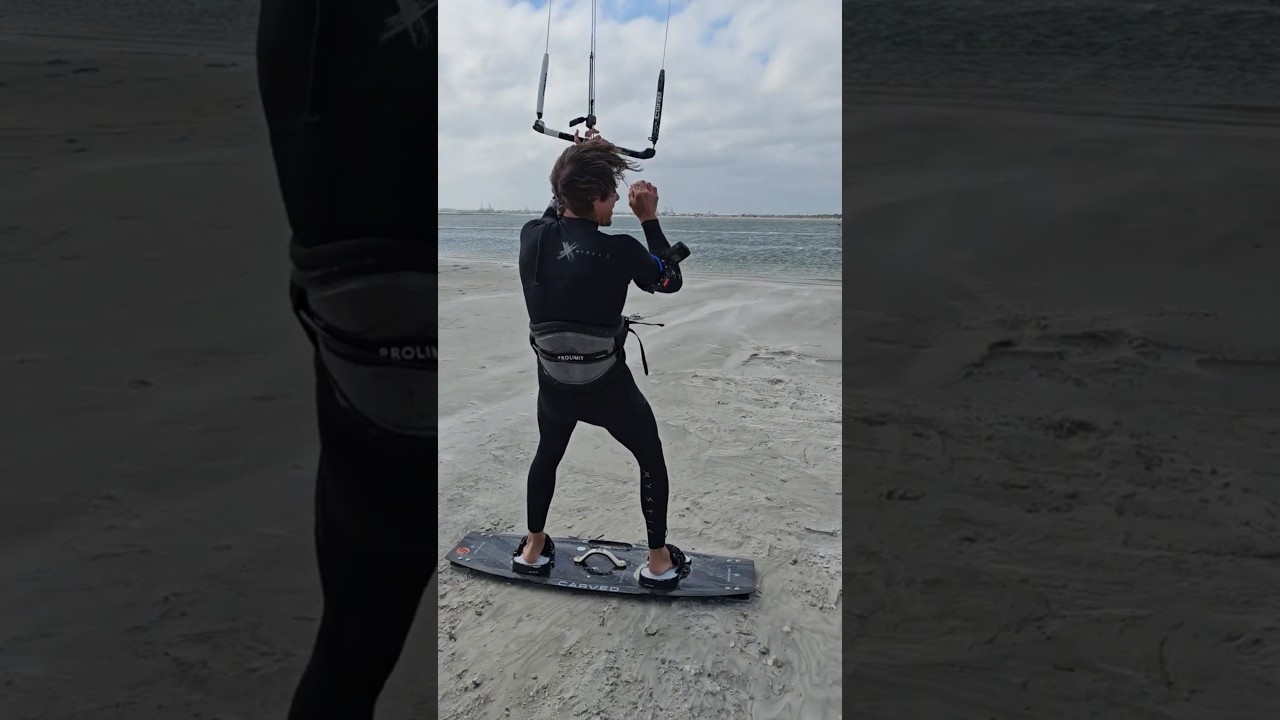 Heavy wind for the  Big Air Tour at Huguenot Park. 