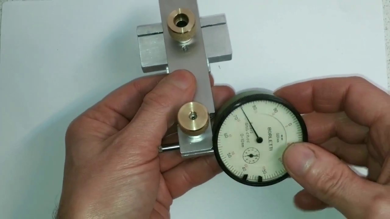 Supporto comparatore centesimale per tornio, Lathe carriage indicator