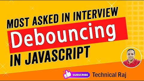 Debouncing in JavaScript | Interview Question in Hindi
