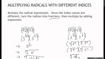 99 Multiplying Radicals with Different Indices (6.5)